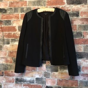 Knit zip blazer